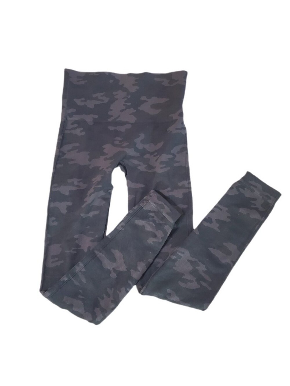 SPANX Look At Me Now Black Camo Seamless Leggings Small